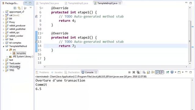 Design Pattern TEMPLATE METHOD By Mohamed Youssfi смотреть онлайн
