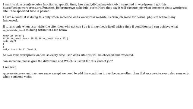 Wordpress: What is the use of wp_schedule_event hook? смотреть онлайн