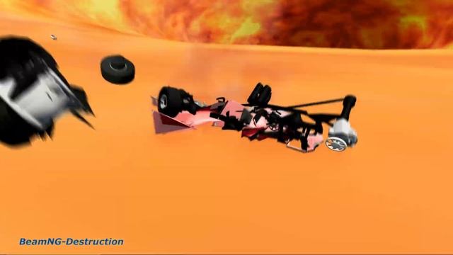 BeamNG drive - Leap Of Death Car Jumps & Falls Into Lava Volcano Vortex | BeamNG-Destruction смотреть онлайн