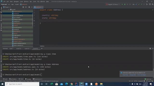 Angular Create Models (PurchaseRequest- Client - Address - RequestOrder - Item) смотреть онлайн