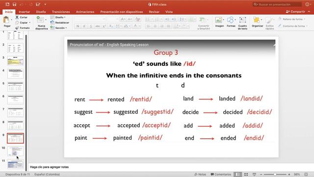 English class March 26th 2020 - Pronunciation of regular verbs смотреть онлайн