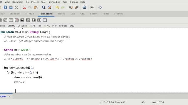 Parse String into Integer Java смотреть онлайн