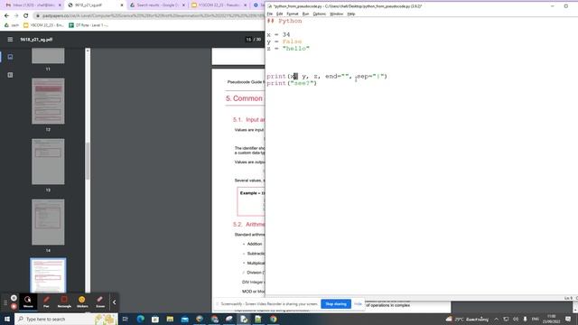 9618 Pseudocode to Python: 02. Input, Output смотреть онлайн