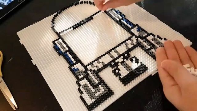 R2D2 hama beads timelapse смотреть онлайн