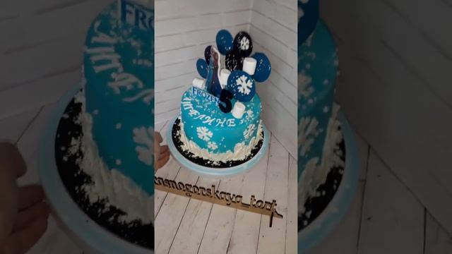 Эльза Холодное сердце. Торт с леденцами. смотреть онлайн