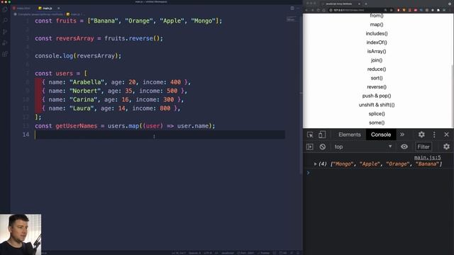 JavaScript reverse Method Complete JS Array Methods Series смотреть онлайн