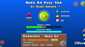 Прохождение Dash и Nock Em Full Version в Geometry Dash