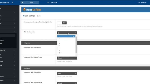 PHP Cam Script (v4) - SEO Settings смотреть онлайн