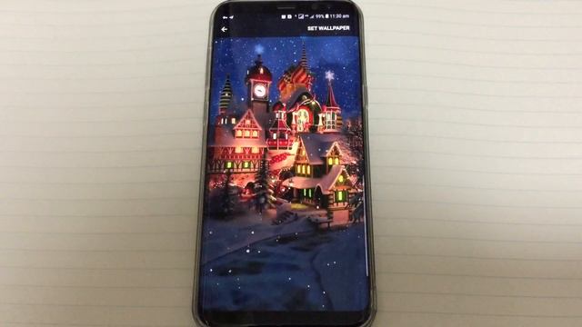 Snow Night Village Live Wallpaper смотреть онлайн