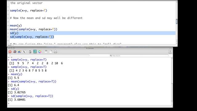 Using the sample function in R for resampling of data - absolute basics смотреть онлайн
