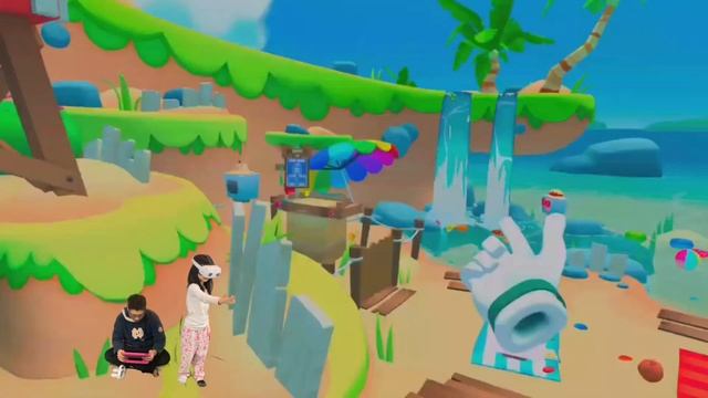 Playing Vacation Simulator VR with Hand tracking on the Oculus Quest 2 - Great for kids смотреть онлайн