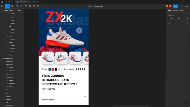 UX UI Design App Adidas Figma e Apresentação com slides em PowerPoint смотреть онлайн