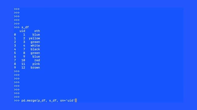 Python Pandas Data Merge: Missing Output смотреть онлайн