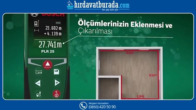 Bosch Plr 25 Lazer Metre / Hırdavatburada.com смотреть онлайн