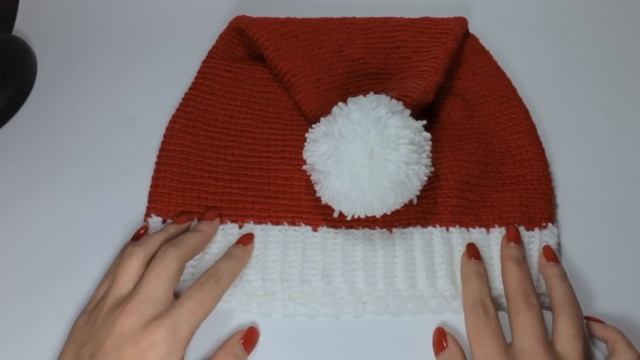 Шапка Санты крючком. МАСТЕР КЛАСС. Материалы и инструменты. #SM смотреть онлайн