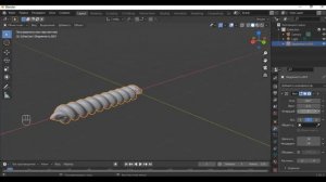Модель каната, верёвки в blender