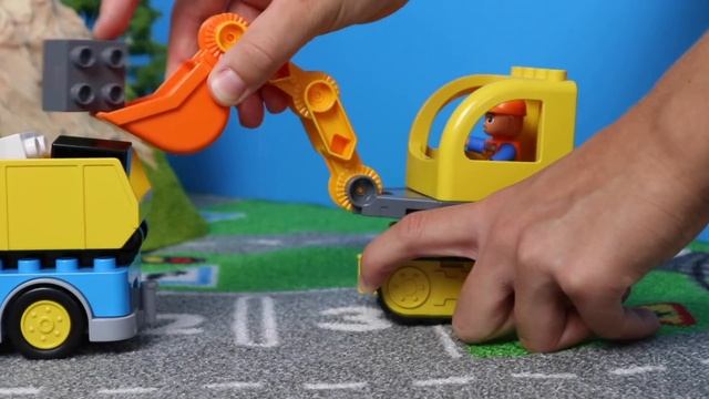 Lego Duplo Játékautók - Tűzoltó, Markoló, Traktor, Vonat Gyerekeknek