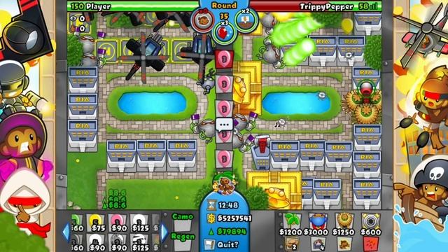$18,000,000 INSANE LATEGAME! 100K ECO IN BANANZA MEGABOOSTS! (Bloons TD Battles) смотреть онлайн