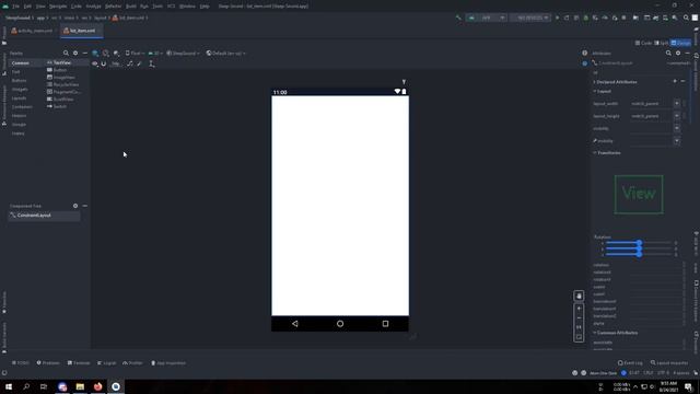 Making Sleep Sounds App UI From Figma to Android Studio смотреть онлайн