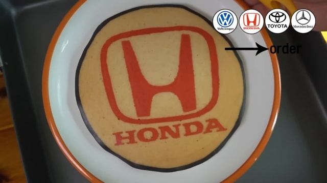 Car Brand Logos Pancake art - Volkswagen, Honda, Toyota, Mercedes Benz смотреть онлайн
