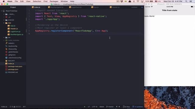 React Native Tutorial - Part 3 - Reusable component & Navigation - Arabic (بالعربي) смотреть онлайн