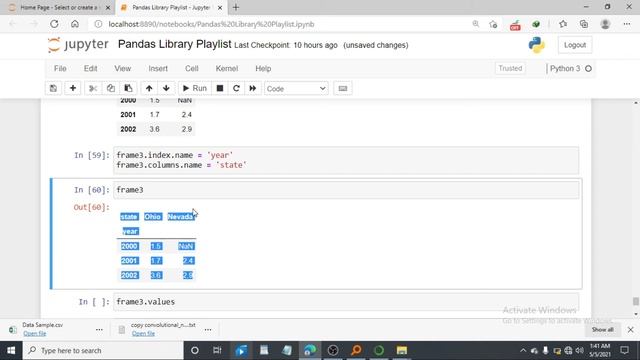 13 Pandas | Assign Attribute name in DataFrame | Python Pandas 2021 смотреть онлайн