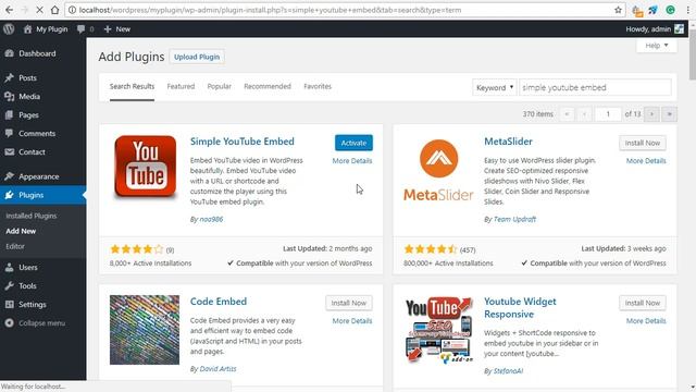 Simple Youtube Embed Plugin for WordPress смотреть онлайн