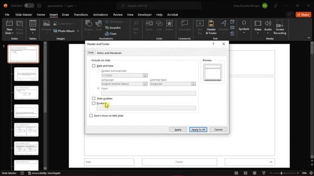 FIX: Footer in Slide Master Not Showing in PowerPoint Presentation смотреть онлайн