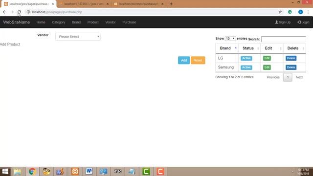 Point of sales system Using Ajax jQuery PHP MySQL part 26 Purchase form creation смотреть онлайн