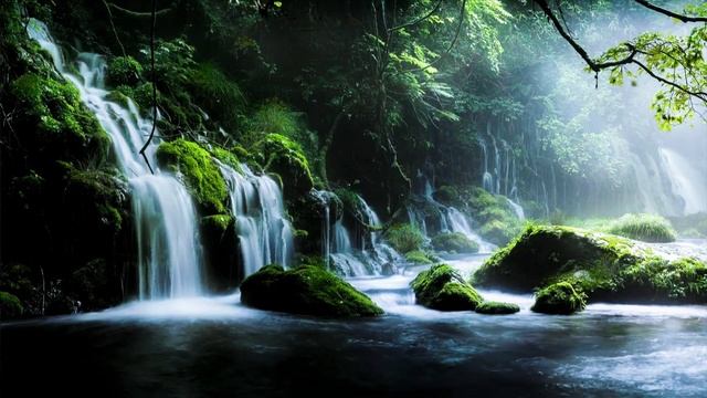 Пение Соловья, Звук Водопада , Красивый Фон. Почувствуйте Целительный Эффект от Звуков Природы! смотреть онлайн