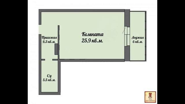 Продается уютная 1-комнатная квартира-студия в центре города смотреть онлайн