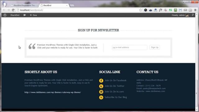 BlackBird WordPress Theme - InkThemes смотреть онлайн