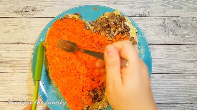 МУЖСКОЕ СЕРДЦЕ ❤️! Обалденный салат на праздничный стол!? смотреть онлайн