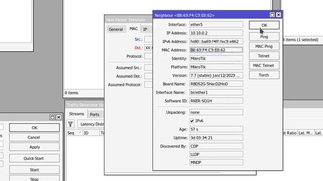 MikroTik Traffic Generator смотреть онлайн