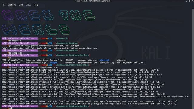 How To Install Sherlock On A Kali Linux Computer смотреть онлайн
