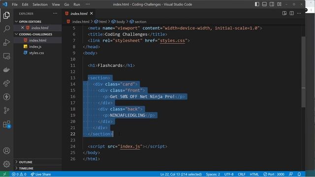 Coding Challenge #8 - Flash Cards смотреть онлайн