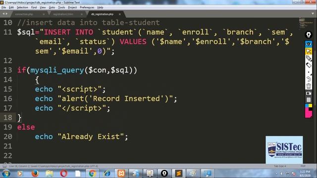 How to insert data into MySQL Database Table (Part-2) | Amit Kumar Rahore | SISTec Gandhi Nagar.avi смотреть онлайн