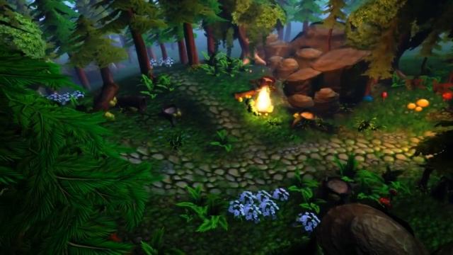 Cartoon Fantasy Forest Pack and Cartoon Forest 3D Models/Environments Mobile Games смотреть онлайн