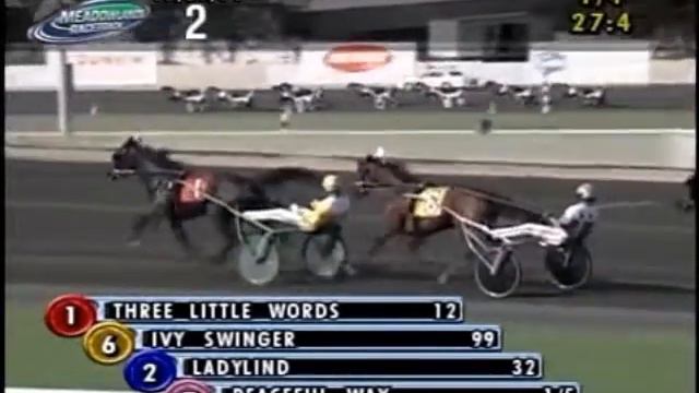2004 Meadowlands PEACEFUL WAY Hambletonian Oaks Elimination John Campbell смотреть онлайн