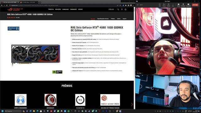 A NOVA RTX 4080 DO CANAL - O motivo que me fez desistir da RTX 4090 смотреть онлайн