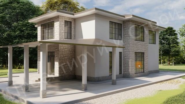 Классный ПРОЕКТ ДОМА с удобными планировками - ДЛЯ СЕМЬИ ИЗ 4 ЧЕЛОВЕК смотреть онлайн