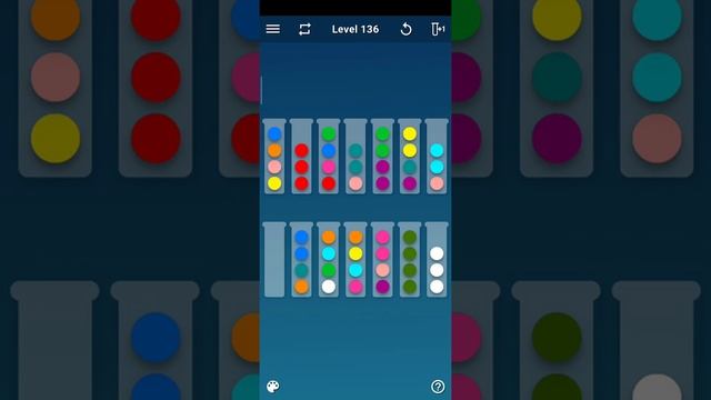 Ball Sort Puzzle Level 136 (Ball Sort Puzzle - Color Sorting Games By Spica Game Studio)