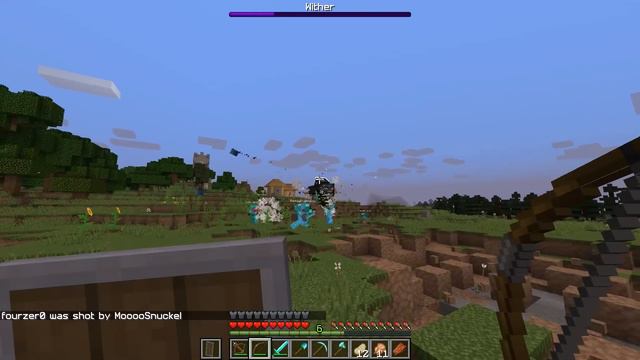 Minecraft Funny Moments - Fighting the Wither Boss! смотреть онлайн