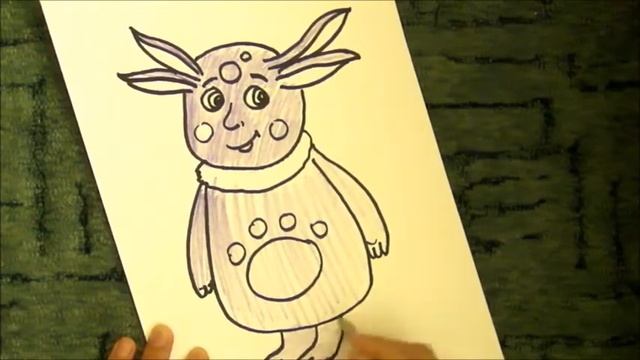 Лунтик как нарисовать Лунтика смотреть онлайн