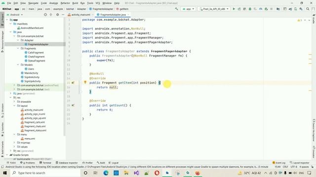 8. WhatsApp Clone - Adding View Pager in Main Activity | Android Project смотреть онлайн