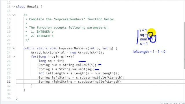 Modified Kaprekar Numbers Hackerrank Solution - java | Hackerrank Algorithm смотреть онлайн