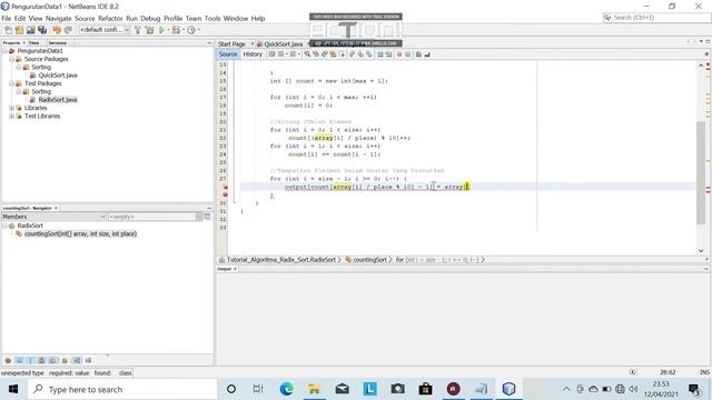 Live Coding sorting Data menggunakan Algoritma Radix sort смотреть онлайн