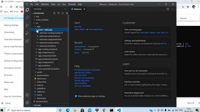 ant design angular | add new component | Side Menu Bar смотреть онлайн