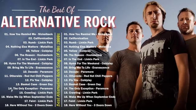 Alternative Rock Of The 90s 2000s - Linkin Park, Creed, AudioSlave, Hinder, Evanescence