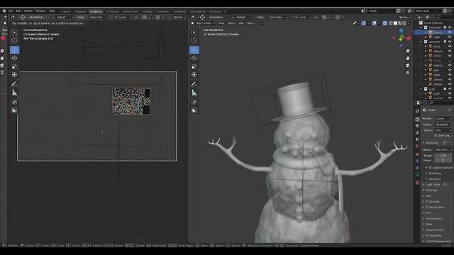 How to crop render viewport and crop camera render viewport- Blender 2.9 смотреть онлайн